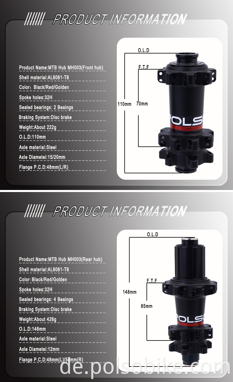 2bearings mtb hub